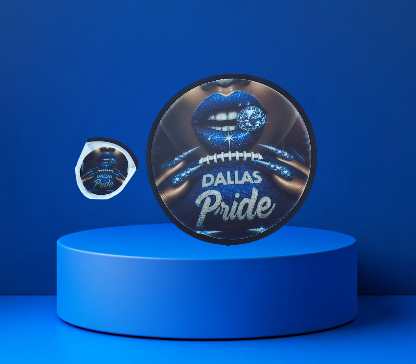 Team Inspired Foldable Fan Frisbee with pouch