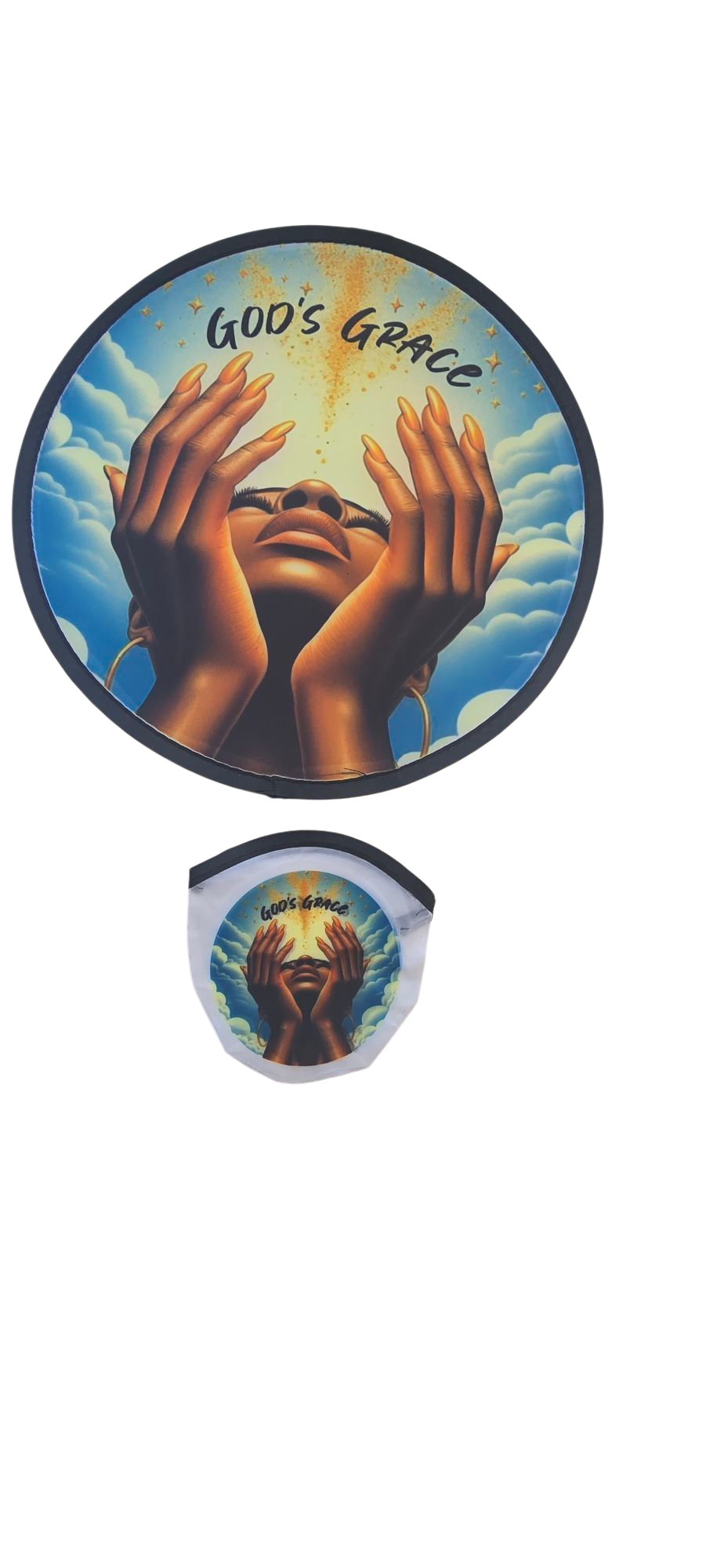Foldable Fan Frisbee with pouch