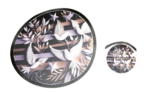 Team Inspired Foldable Fan Frisbee with pouch