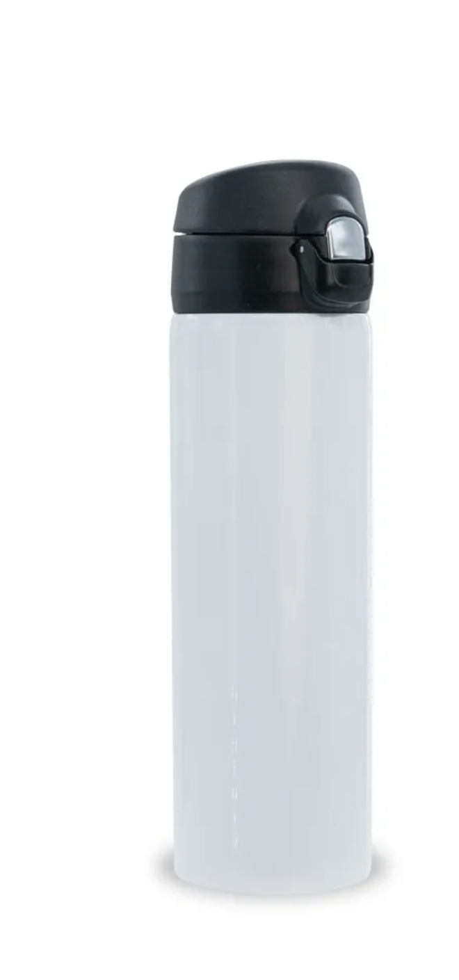 16 oz. Stainless Steel Vacuum Insulated Water Bottle with Flip-Top Lid Flag
