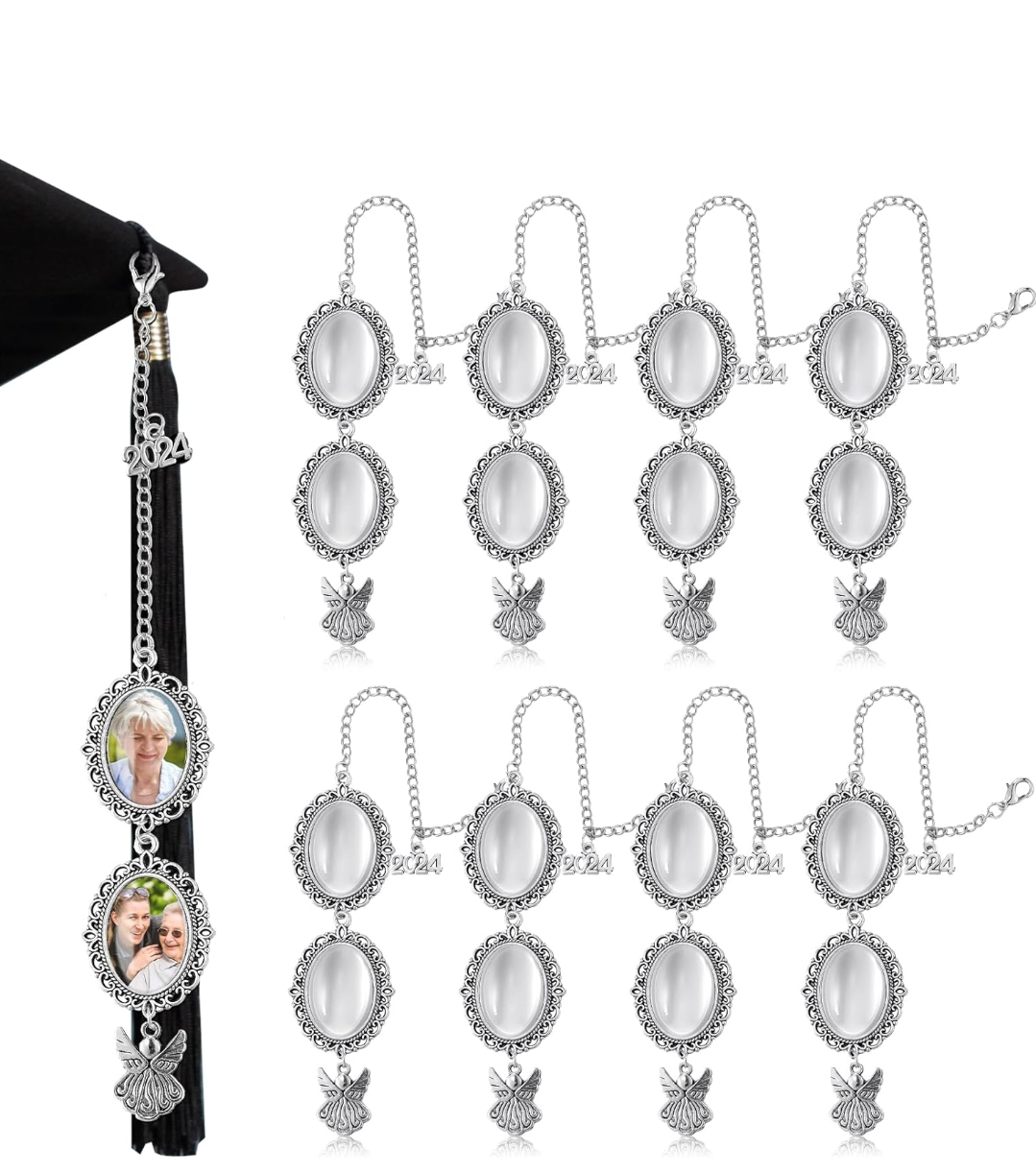 Memorial photo Charm Tassels